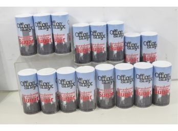 16 Office Snax Reclosable Canister Of Sugar 20oz