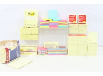 Large Group Of Self Stick Notes Includes , Universal, Post It & Skilcraft.