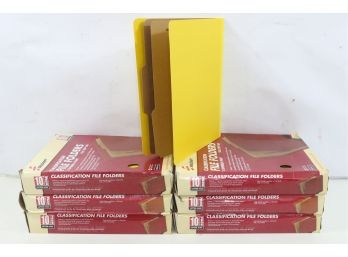 6 Boxes Of Skilcraft Pressboard Classification File Folder 10/pack