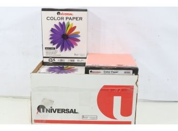 10 Reams Of  Universal Colored Paper, 20lb, 8-1/2 X 11, Salmon, 500 Sheets