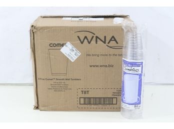 20 Pack Of WNA Comet Plastic Tumbler 8 Oz. Clear Tall 25/Pack