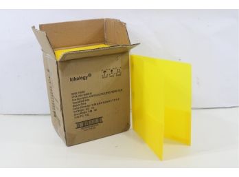 48 Office Depot Brand School-Grade 3-Prong Poly Folder, Letter Size, Yellow