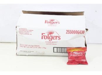 Folgers Classic Roast Coffee Fraction Packs 1.5 Oz Pack Of 42 Packs