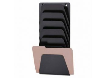 Officemate Wall File Holder, 7 Sections, Legal/Letter, Black (OIC21505)