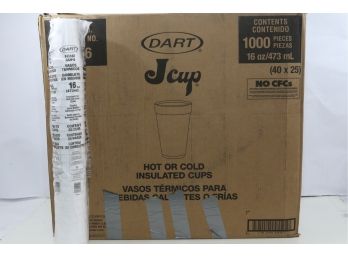 40 Packs Of  Dart J Cup Insulated Hot Or Cold 16oz Cups 25pk/1000 Per Case