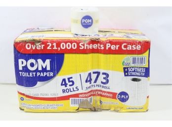 Pom Bath Tissue 2 Ply (473 Sheets 45 Rolls)
