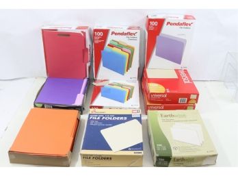Large Group Misc. Top Tab File Folders Letter Size ( Colors Included )