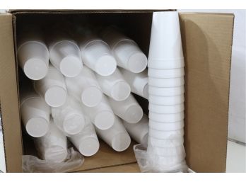 16 Packs Of Dart White Disposable Styrofoam Drinking Cup 32 Oz. 14Ct
