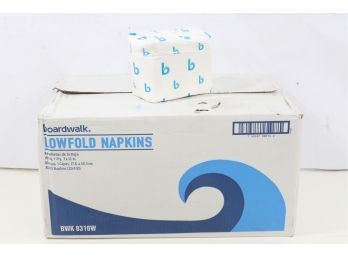 20 Pack Of Boardwalk Low-Fold 1-Ply Dispenser Napkins 400/sheets (8000/Carton) White