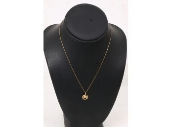 14k Gold Chain With Leo Pendant