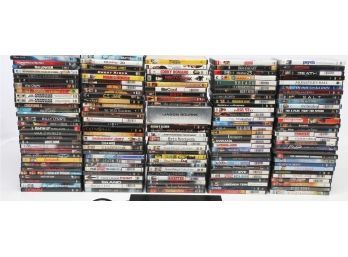 Large Lot Of Movie DVDs With Sony DVP-SR510H Player