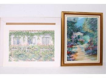 Arthur Byrne And Rosanna Brook Pair Of Lithographs - Artist Pencil Signed And Numbered