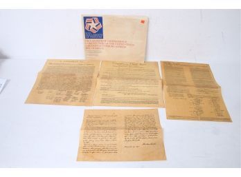 Group Of 4 Documents Of Freedom - Historical Documents Authentic Reproductions On Parchment