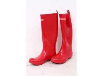 Dooney & Bourke Red Rubber Rain Boots Size 9