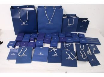 Group Of SWAROVSKI Empty Boxes And Bags