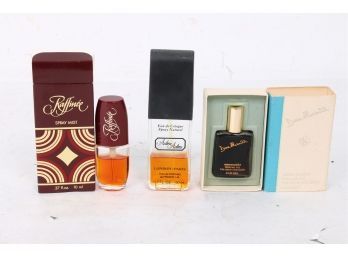 Group Of 3 Perfumes - Raffinee .37oz, Adieu Adieu And Dina Merrill Perfume Oil