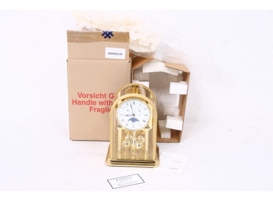 Vintage Hermle Montreux Moon Phase German Anniversary Clock - NEW In Box