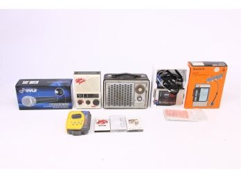 Group Of Vintage Electronics Including Pair Of SONY Walkman