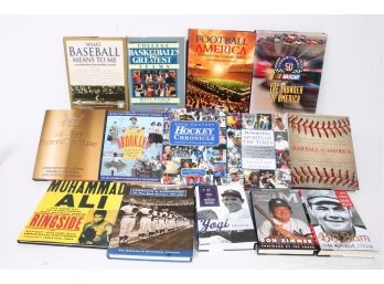 Group Of Hard Cover Sports Theme Books
