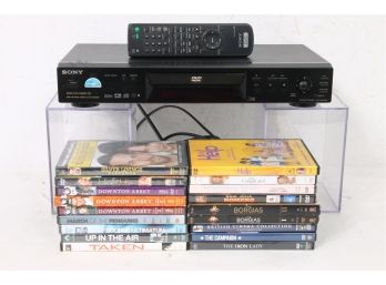 SONY Model DVP-NS400D DVD Player And Remote With Small Group Of DVD Movies