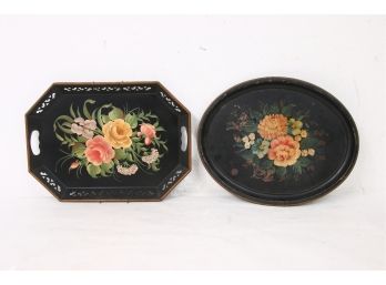Pair Of Tole Trays