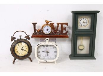 Group Of Decorative Battery Operated Clocks