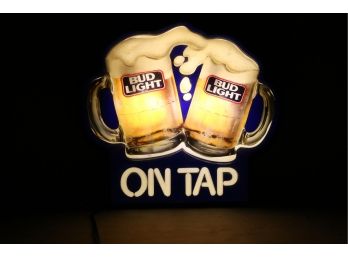 Vintage Bud Light Beer Lighted Sign