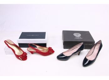 Two Pairs Of Women's Heels Shoes From Karen Scott And Vince Camuto - See Images For Details