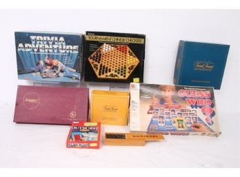 Group Of Vintage Board And Travel Games