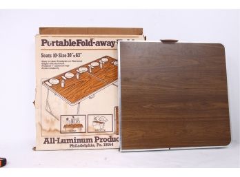 Vintage Portable  Fold-away Table