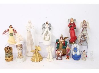 Group Of Various Size Angels Decorative Figurines