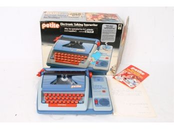Vintage Dobson Park 1981 Petite Electronic Talking Typewriter Made In England Toy