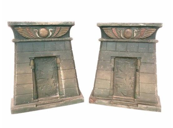 1926 Bradley And Hubbard Egyptian Tomb Bookends