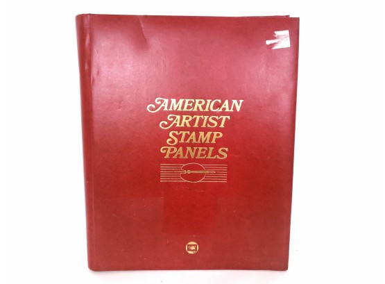 American Artist Stamp Panels Collection In Binder