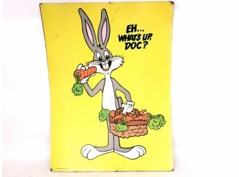 1979 Cardboard Bugs Bunny Sign