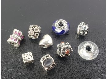 Lot Of Charms, Some 925 Sterling Silver, Some Pandora