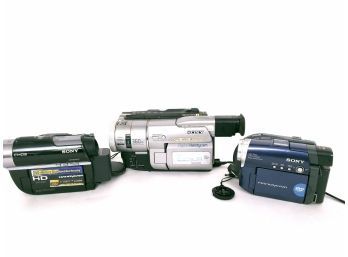 3 Camcorders, Handycam And DVD Cameras