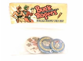 Buck Rogers Solar Scout Pin Set In Package