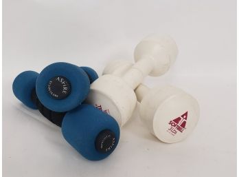 2 Pair Of Handweights, Soft Bell And Aspire