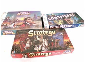 Stratego, Power Barons And Conspiracy Board Games