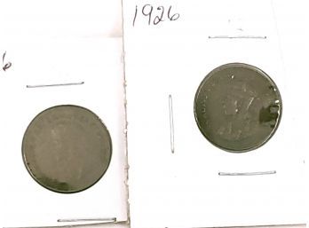 2 1926 Canadian Small Cent Coins