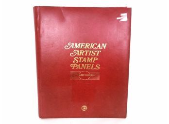 American Artist Stamp Panels Collection In Binder