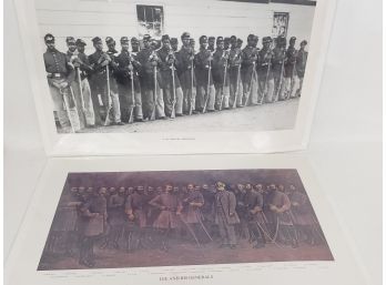 Photo Of Civil War Negro Soldiers And Lee And His Generals