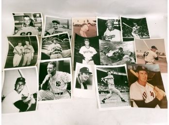 Lot Of 15 Baseball Picture Photos,  Mostly 8'x10'
