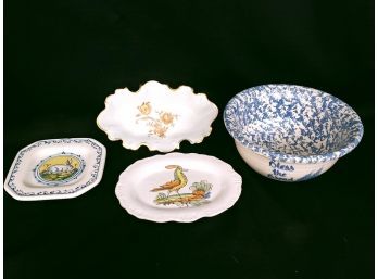Mixed China Lot, Limoges And Other French Pieces