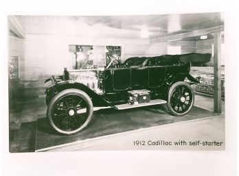 1912 Cadillac With Self Starter Post Card