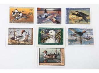 7  Different $15 Federal Duck Stamps