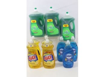 10 Bottles Of Misc Dish Detergent Dawn, Ajax & Palmolive