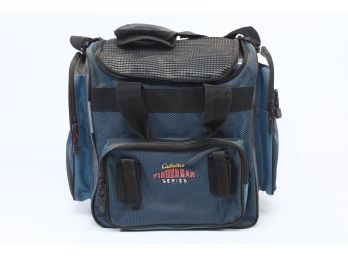 Cabelas Fisherman's Series Bag With 7 Plastic Storage Cases