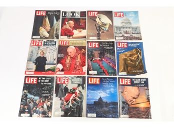 12 Life Magazines Late 50s - Mid 60s